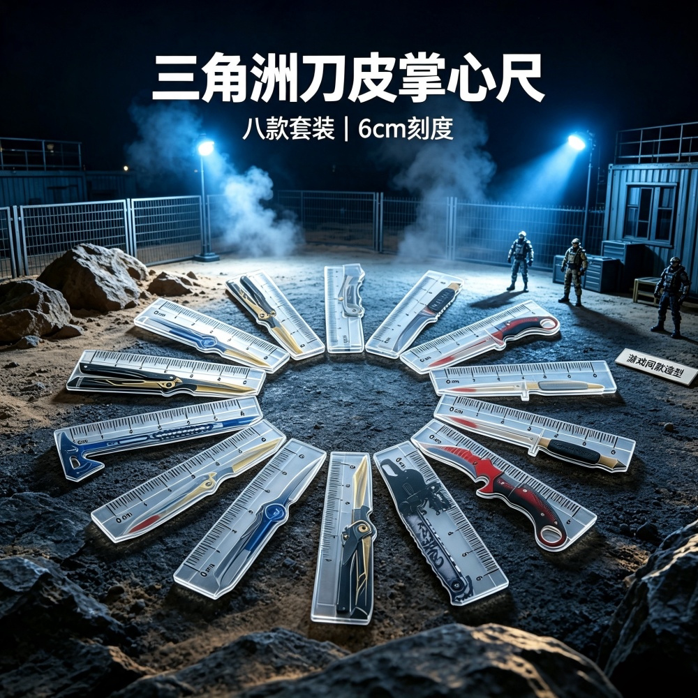 6cm透明亚克力迷你直尺学生用