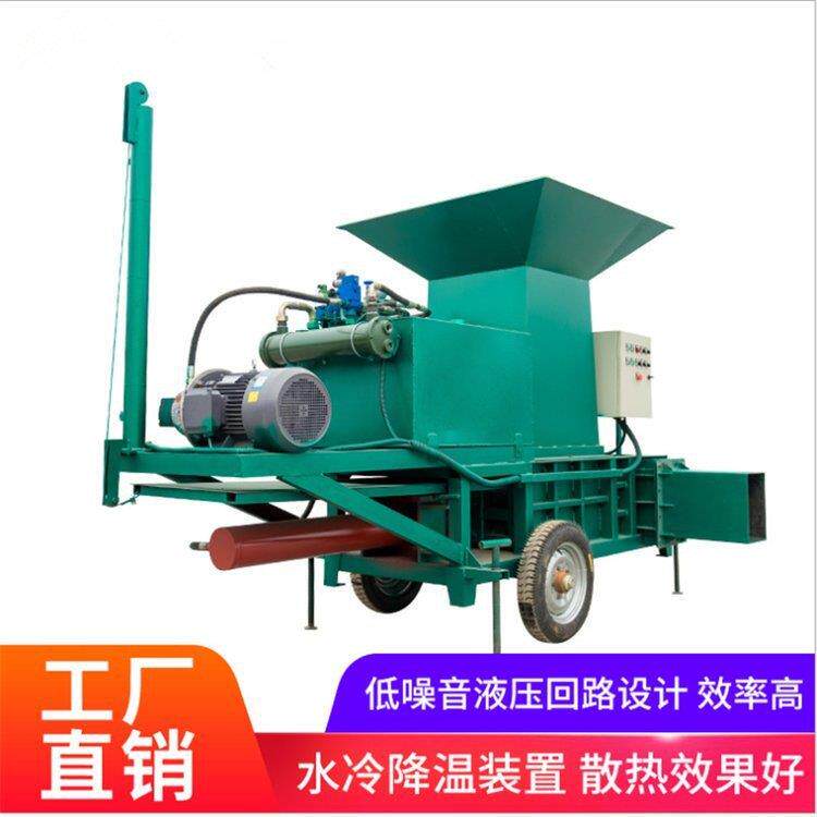 养殖场用套袋青贮压块机牛羊饲料缠膜圆捆包膜机可牵引式打捆机