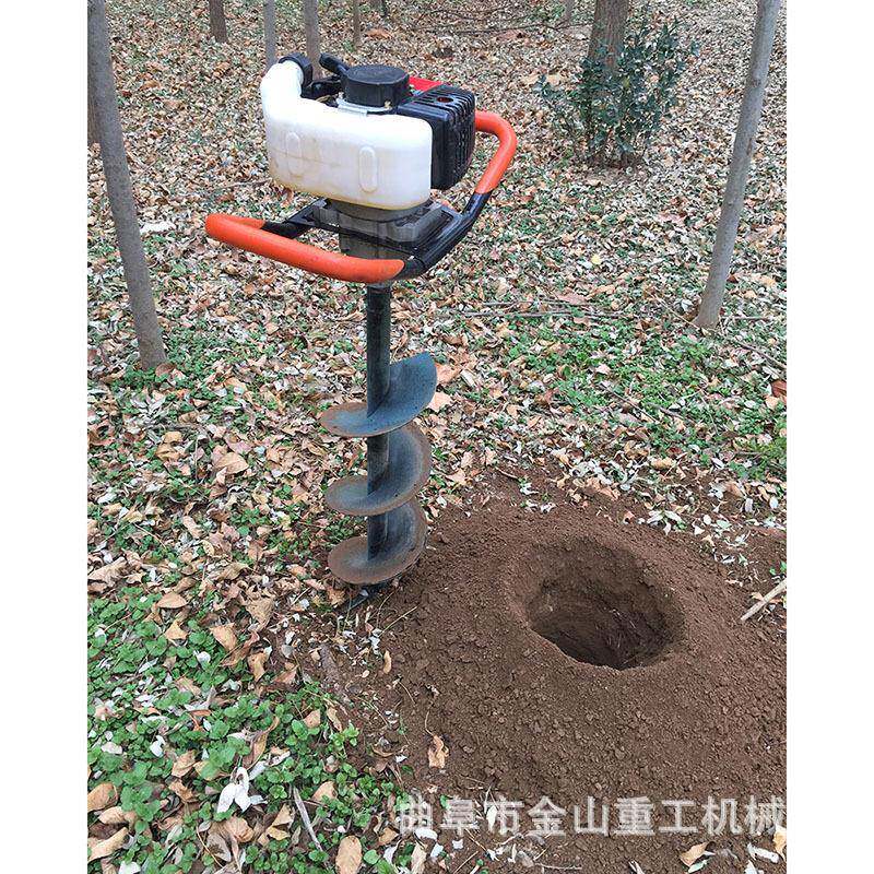 加厚型52cc手提挖坑机挖坑栽树机小型植树机器