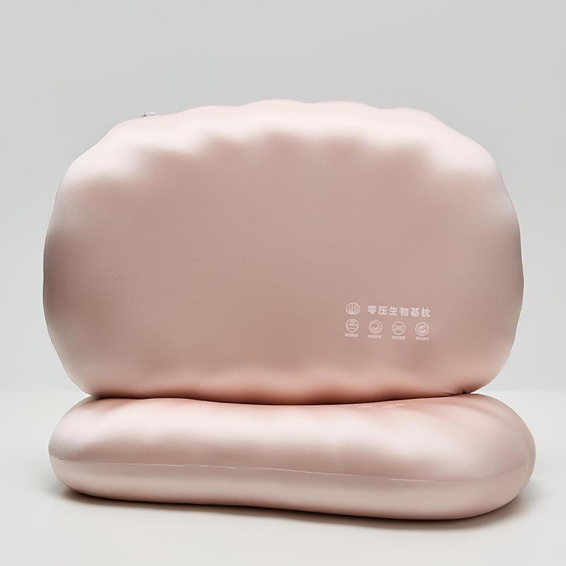私域爆款贝壳生物基枕头枕芯成人家用单人慢回弹零压记忆枕分区枕