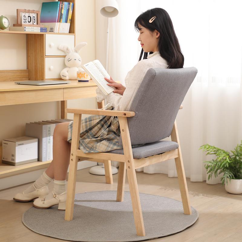 实木椅子家用靠背椅卧室书房学习办公座椅书桌椅子电脑椅舒适久坐