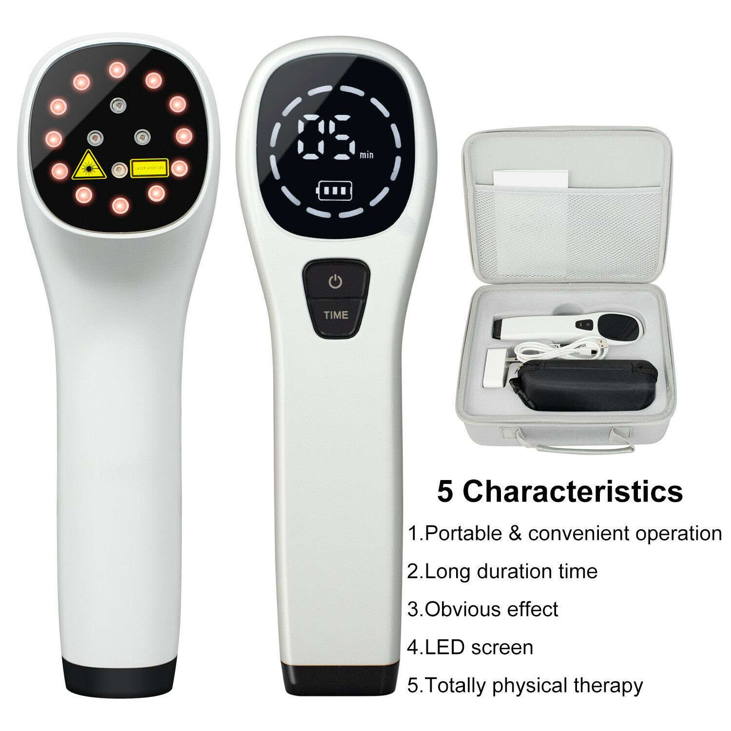 Handheld class 2 low level cold soft laser pain reliefDevice