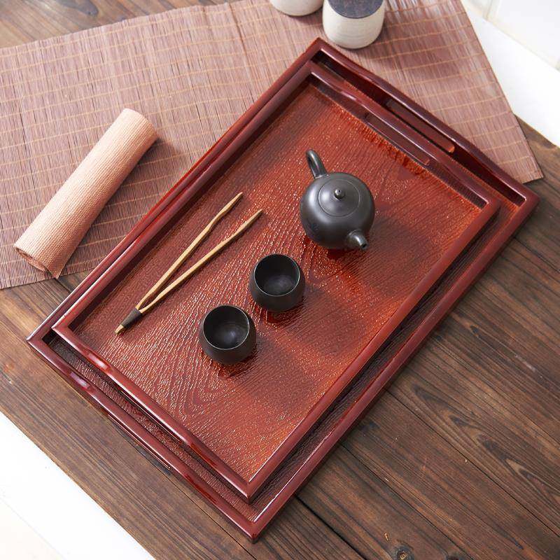 托盘长方形塑料家用放茶杯客厅办公茶盘仿木质特大号创意茶道,电子元器件市场,其它元器件,淘宝优惠券,粉丝福利购,淘宝优惠卷