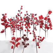 春节节相思豆装 饰浆果挂件圣诞节日氛围装 饰品圣诞树挂件客厅摆件