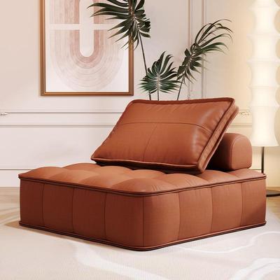 豆腐块卧室懒人沙发可躺可睡客厅两用单人沙发床奶油风小户型坐垫