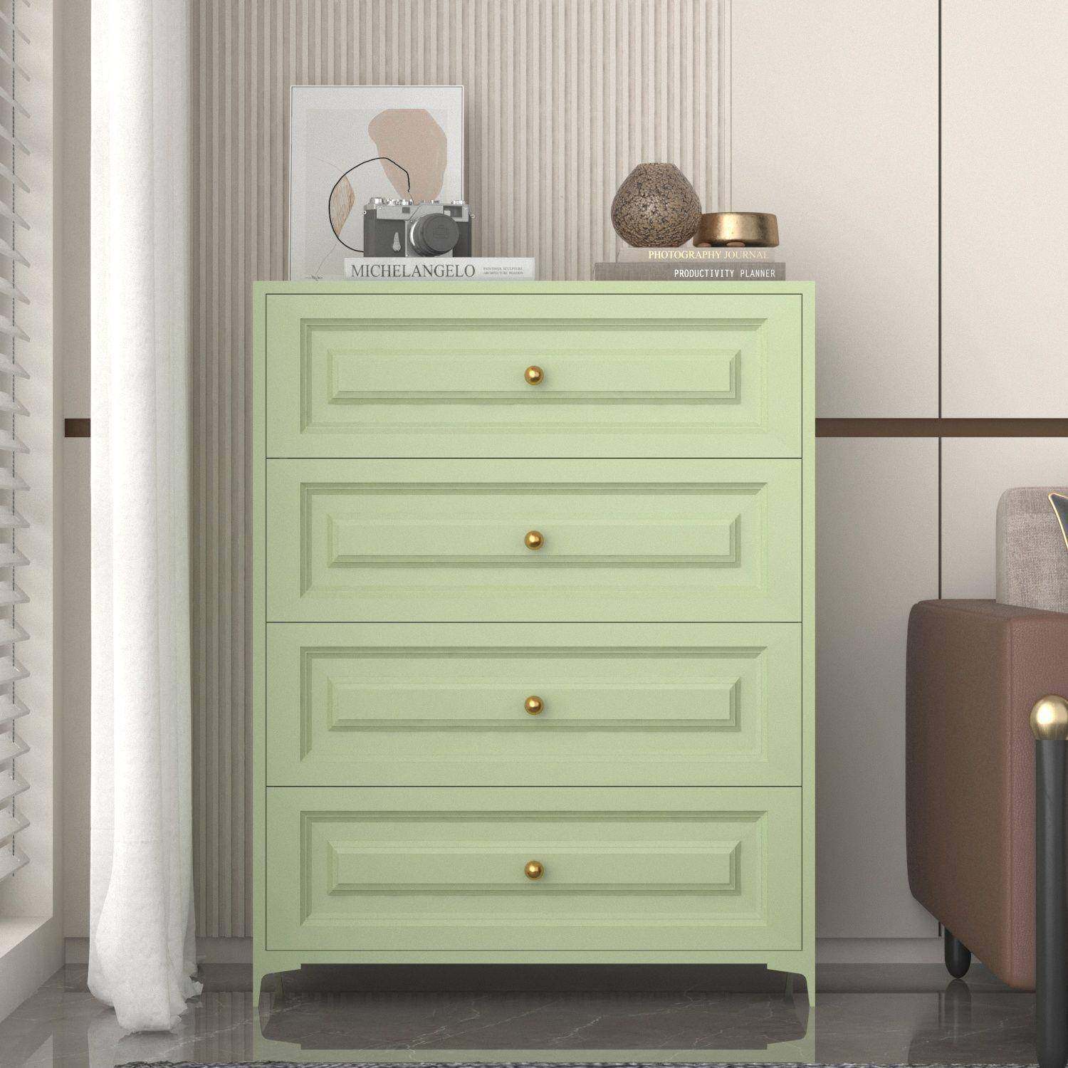 家用钢制五斗柜卧室收纳床头柜家用客厅沙发边柜铁艺储物收纳柜