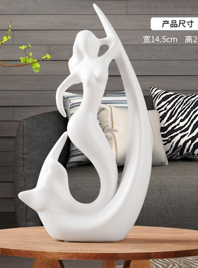 北欧风格a家居餐桌创意陶瓷小鹿摆设电视柜玄关客厅酒柜装饰品摆