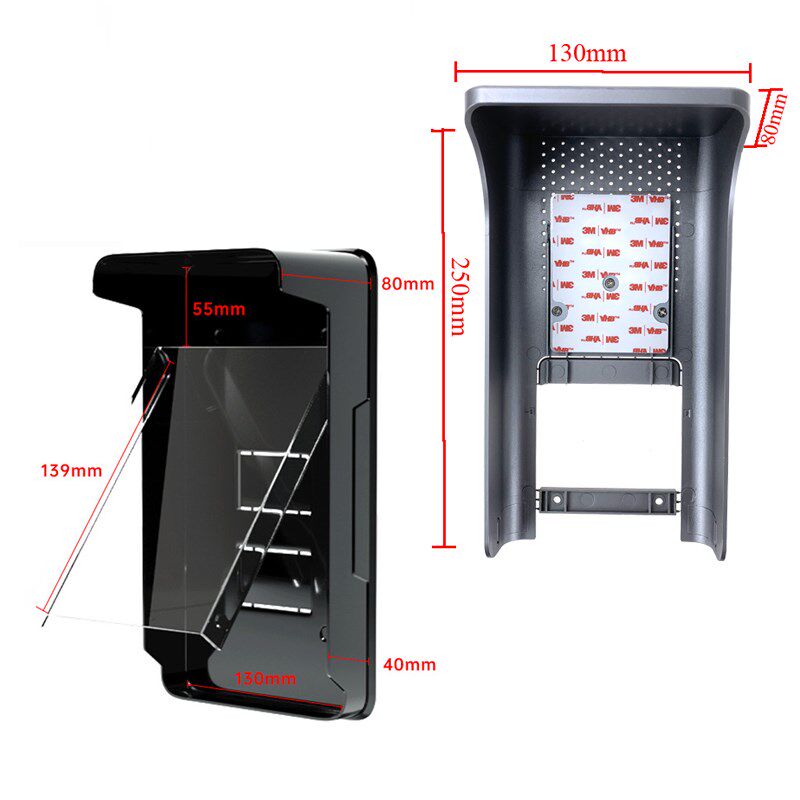 海康人脸识别门禁防雨罩DS-K1T671M/672门禁一体机室外防水遮阳罩