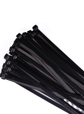 塑料自锁式10*350mm黑白色尼龙扎带卡扣100条8.8强力束捆绑带包邮