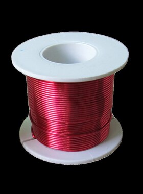 QA-1/155漆包线免刮漆2UEW耐高温国标直焊单支圆纯铜线100克红色