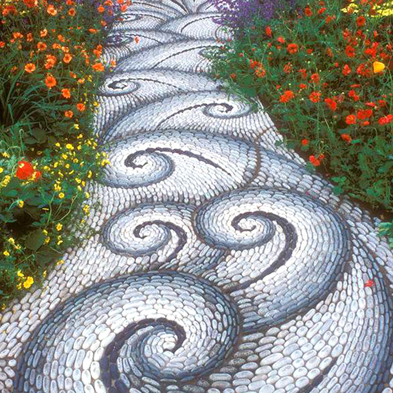 50斤深灰鹅卵石头原石庭院铺路雨花石天然鹅软暖石颗粒大小石头子