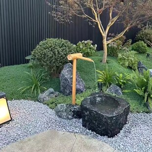 50斤灰色砾石户外庭院鹅卵石花园挡土小石子碎石网红营地铺路石头