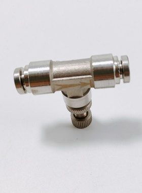 304不锈钢SA4 SA6 SA8 SA10 SA12管道节流阀气动快速接头调节阀