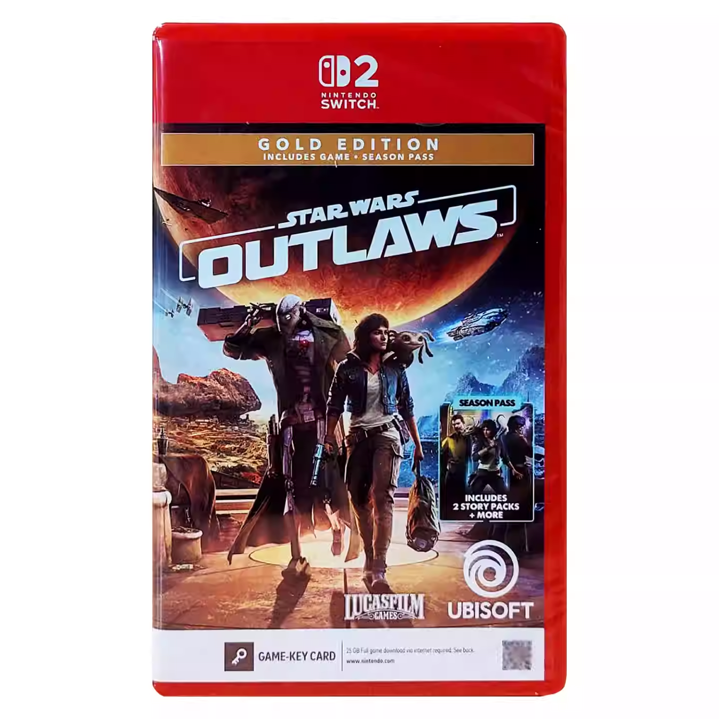 香港直邮 任天堂NS2游戏 中文 星球大战亡命之徒 黄金版 全程联网 Nintendo Switch 2 卡带 现货