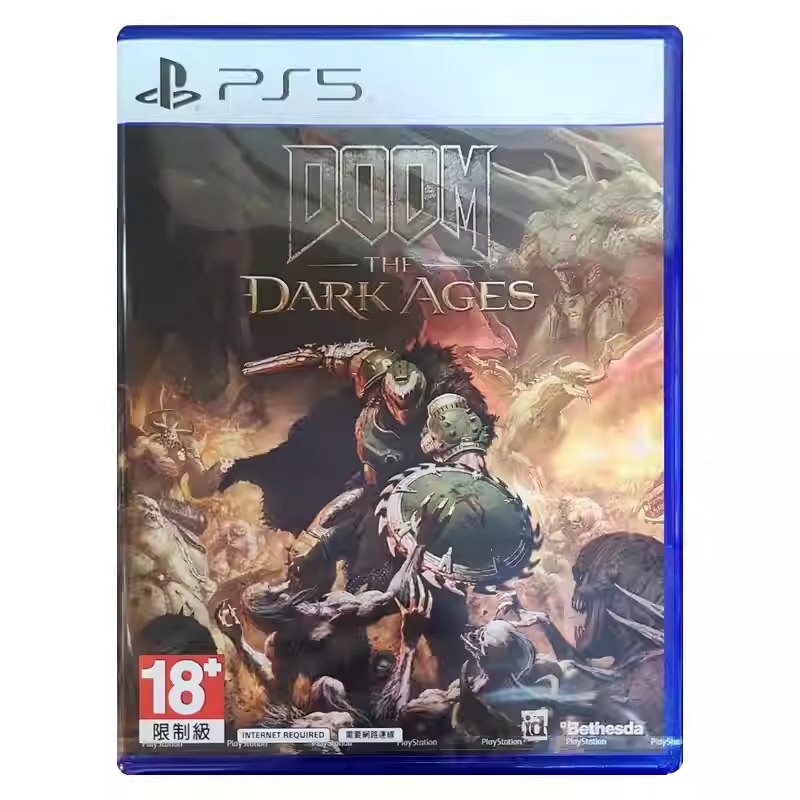 香港直邮 PS5游戏光盘 港中 毁灭战士黑暗时代 PS5游戏 现