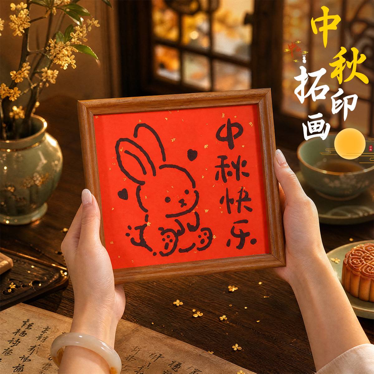 中秋团建暖场活动手工摆件礼品