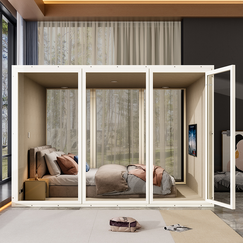 隔音房睡眠仓家用移动睡眠舱w室内睡觉静音仓直播练歌架子鼓钢琴