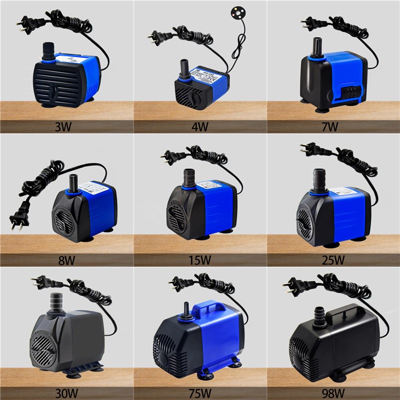 静音摆件潜水泵盆景配件微型假山流水喷泉小O水族箱抽水泵循环水