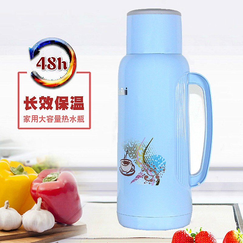 2L/5磅家用热水瓶p塑料外壳保暖水壶皮小暖瓶茶瓶开水瓶玻璃内胆