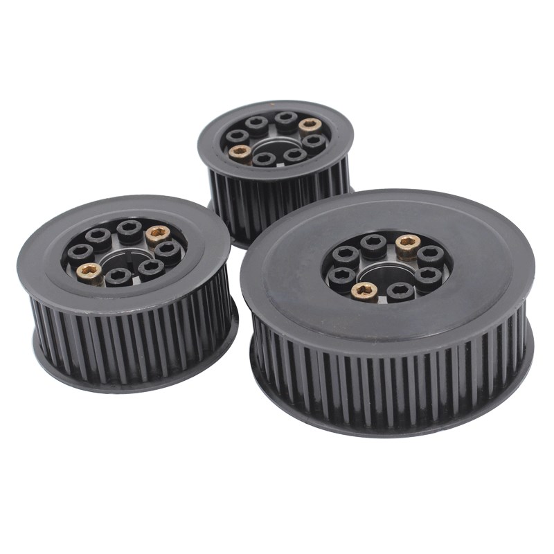 胀紧套同步轮8M-24/2s5/30/40齿免键钢30带现货涨紧套同步带轮