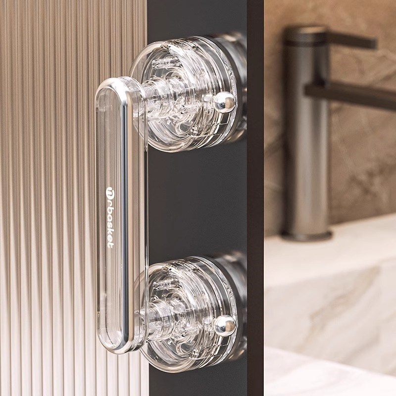 吸盘门把手免打孔卫生间推拉门淋浴房浴室冰箱玻璃门W柜门窗户拉