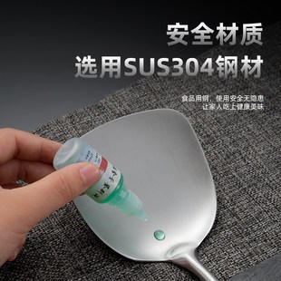 加长304不锈钢锅铲炒菜铁铲子家用厨房防烫炒菜炒勺漏勺厨具套装