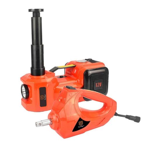 电动液压千斤顶5t小汽车用12Vduo功能换胎充气泵扳手越野工具套装