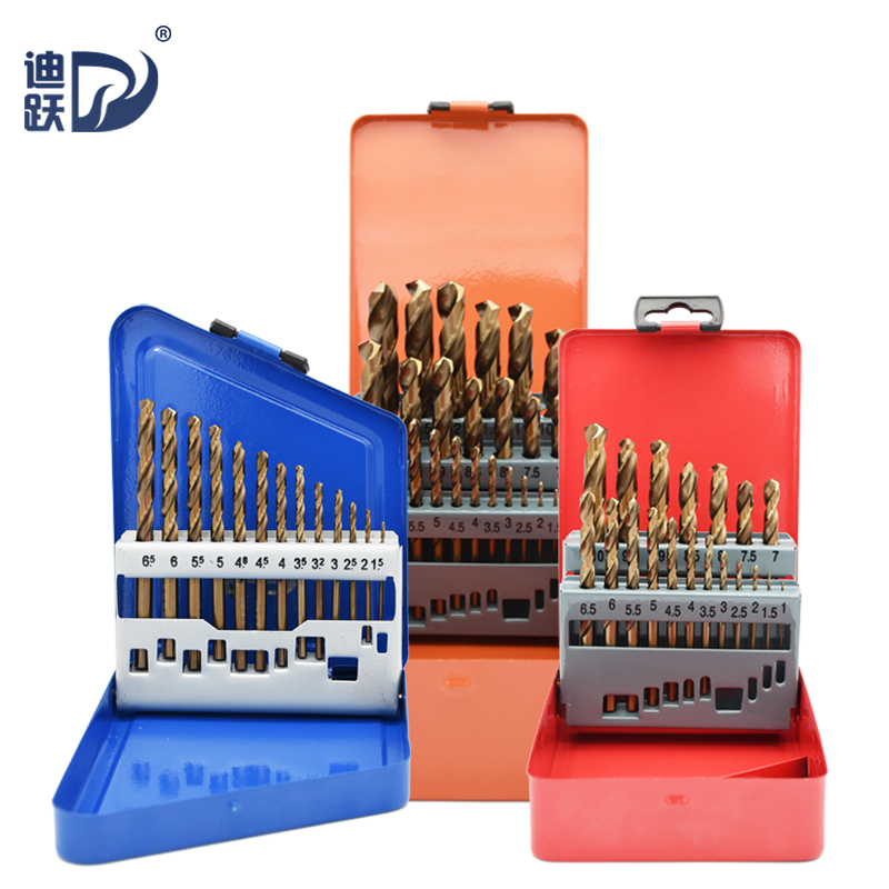 直柄钻电动麻花钻家用木工手钻麻花钻头套装不锈钢电转钻头