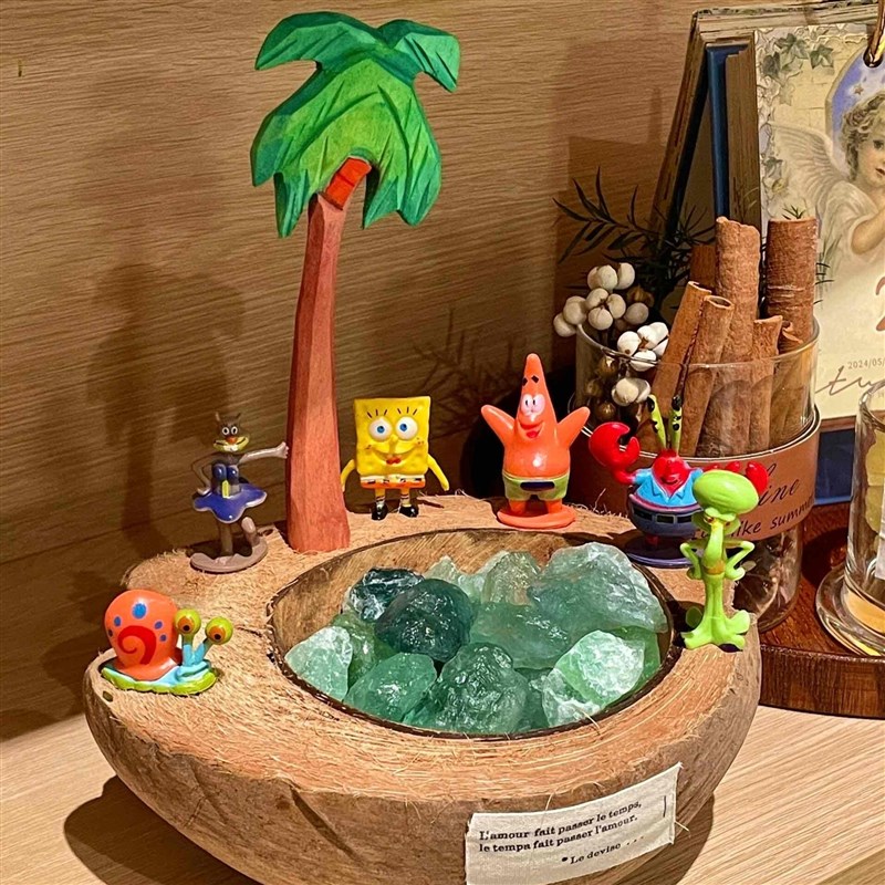 椰子扩香石香薰礼盒家用小众高级持久无火香薰生日礼物玄关摆件