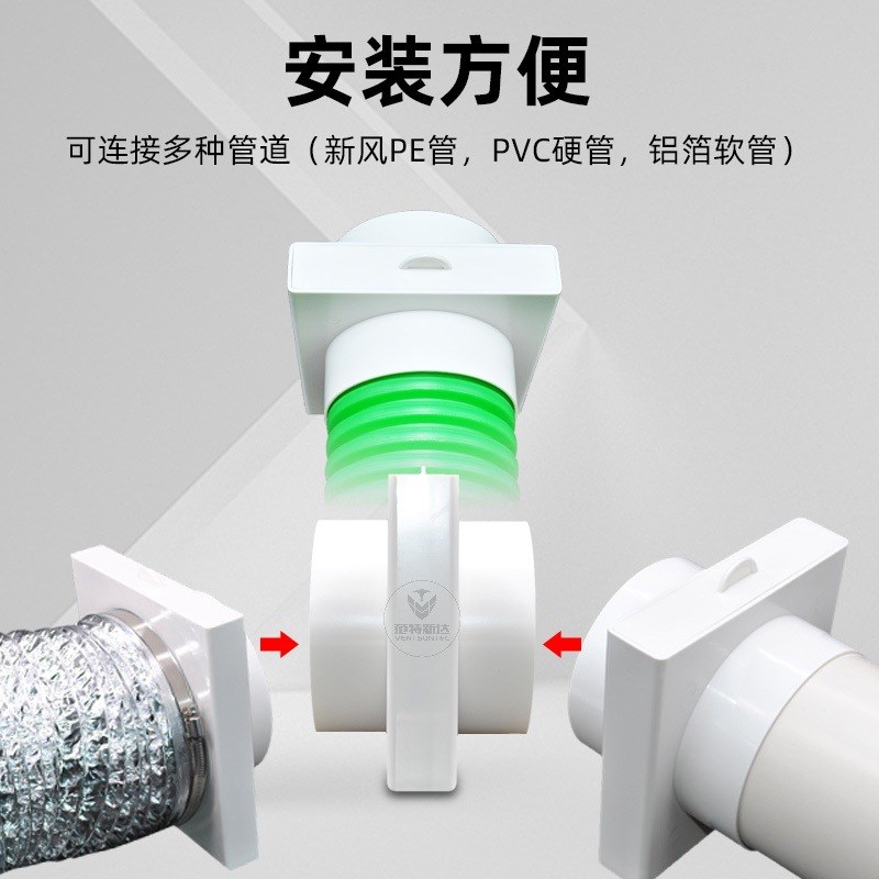 新风系统管道风机进风前置初效空气过滤器滤网净化箱除蚊虫子灰尘