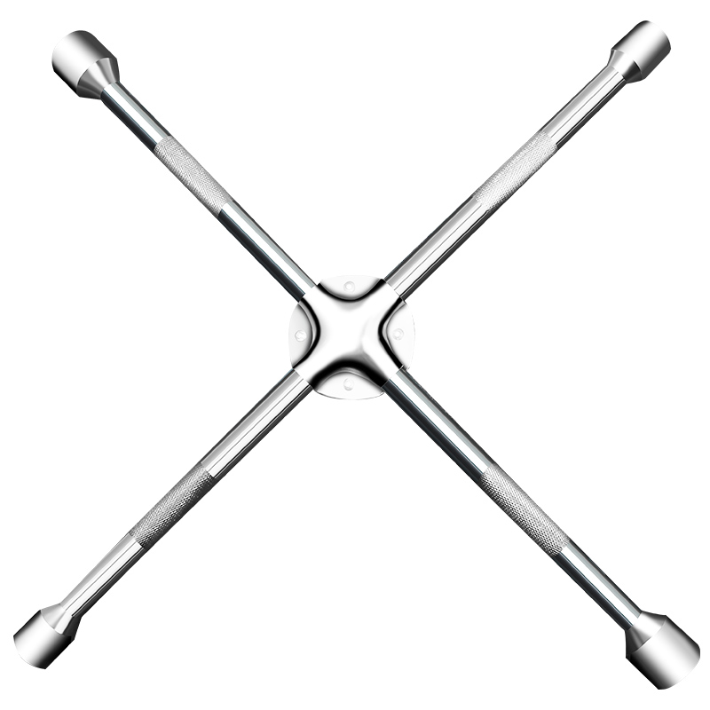 折叠十字轮胎扳手17/19/21/2y2/24mm套筒省力拆卸汽车换胎工具套