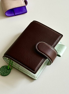 复古清新薄荷巧克力m5活页手账本ins高颜值精致日程记事笔记本子