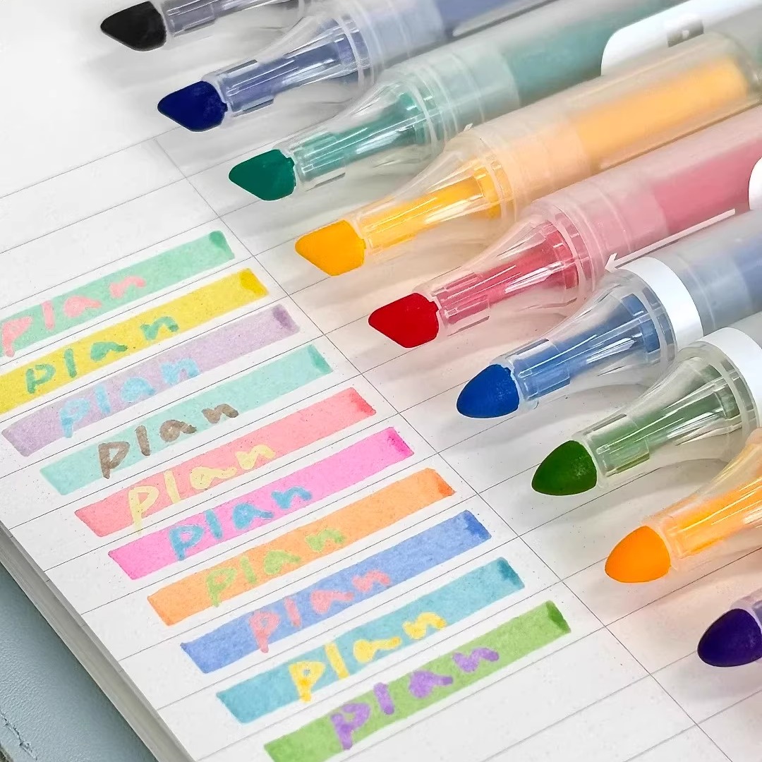 Planwith双头叠色荧光笔