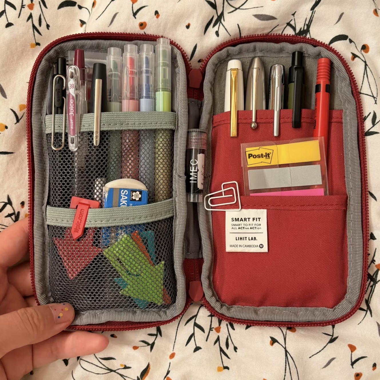 日系复古红烧饼包笔袋多功能文具