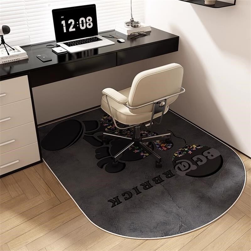 地毯卧室地垫2024新款电竞房间C转椅地垫书房学习椅防滑脚垫可定