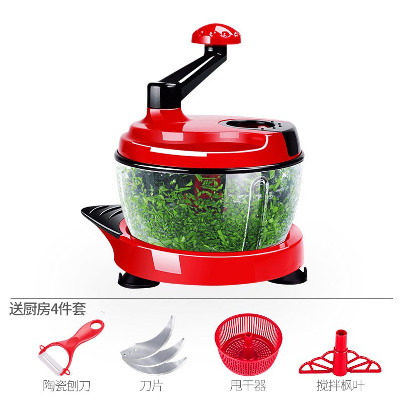 手动绞肉机家用搅碎机饺子馅碎菜机E手摇绞馅机搅拌机小型切肉神