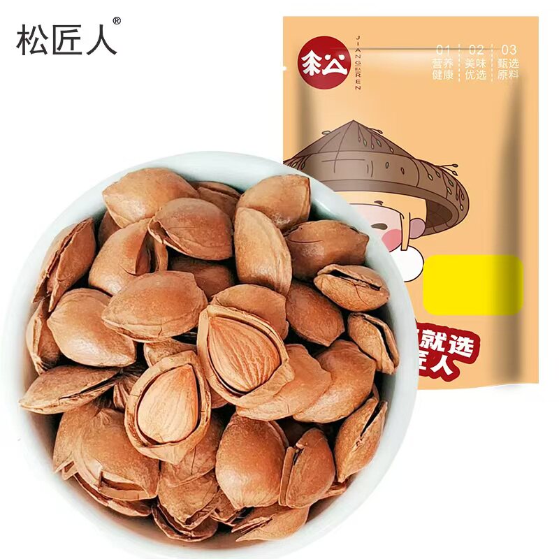 【肖恩专享】松匠人小白杏核180g*3袋 - 实物图