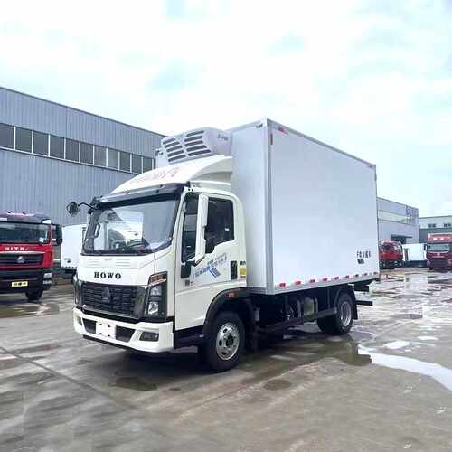 【可出口】HOWO重汽微卡4.2米蓝牌厢式货运冷藏车 密封冷藏性强