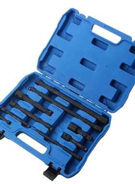 气动套筒接杆黑色3/8中飞10mm1/2大飞12.5 风炮连接杆组合9件套装