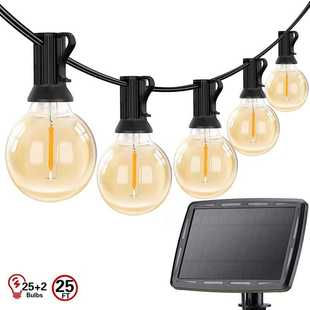 跨境户外g40灯串25灯灯丝户外帐篷庭院节日氛围装 饰防水露营灯串