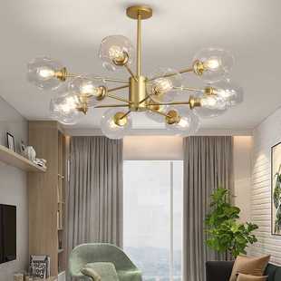 北欧风格 餐厅客厅吊灯网红分子灯简约后现代卧室家用魔豆led灯具