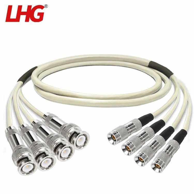 LHG 2M两兆E1成品线SYV75-2-1同轴电缆DDF连接线CC4-BNC四芯