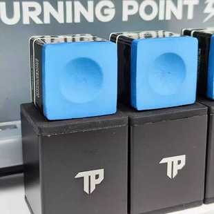 九球斯诺克台球球杆巧粉油性擦粉 黑八美式 TP职业版 巧克粉蓝色中式