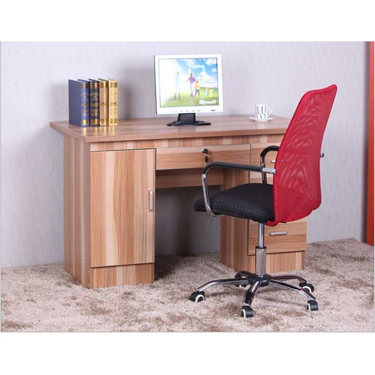 家用电脑桌现代简约带抽屉商用教师医生中介办公室职员办公桌
