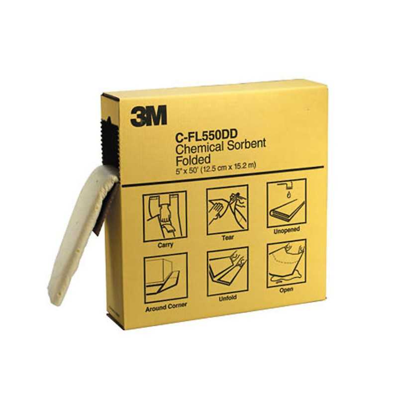 3M C-FL550DD 折叠式吸油棉 吸液棉15米长 现货 3盒箱