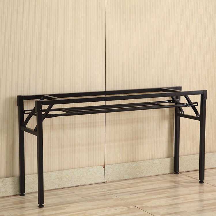 折叠会议桌脚培训桌架双层折叠架简易家用办公电脑桌脚长条桌叠桌