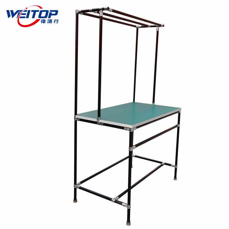 东莞精益线棒工作台可定电子车间流水线工作台电商仓库分拣打包台