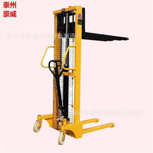 供应托盘堆高车 搬运升高车 手推装卸车 人力堆垛车 液压堆放车