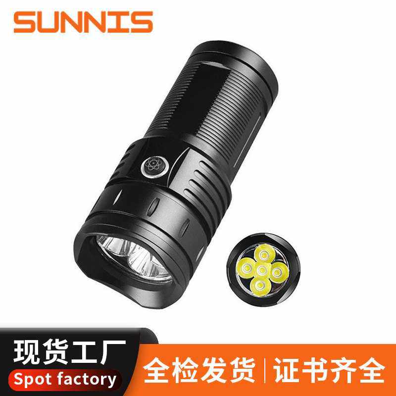 新款强光小手电筒P50LED高亮便户外钓鱼携USB充电家用应急防水