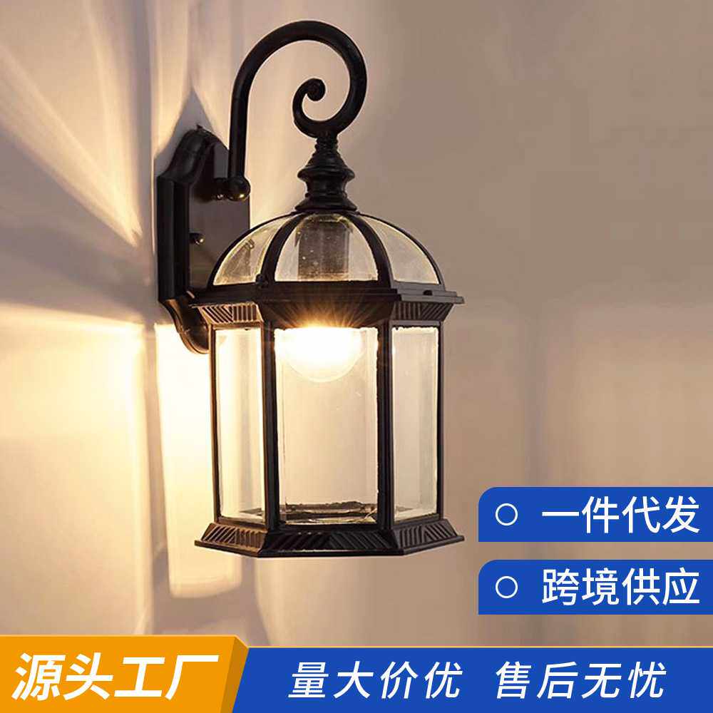 户外壁灯防水复古美式别墅庭院过道室内走廊室外LED阳台壁灯